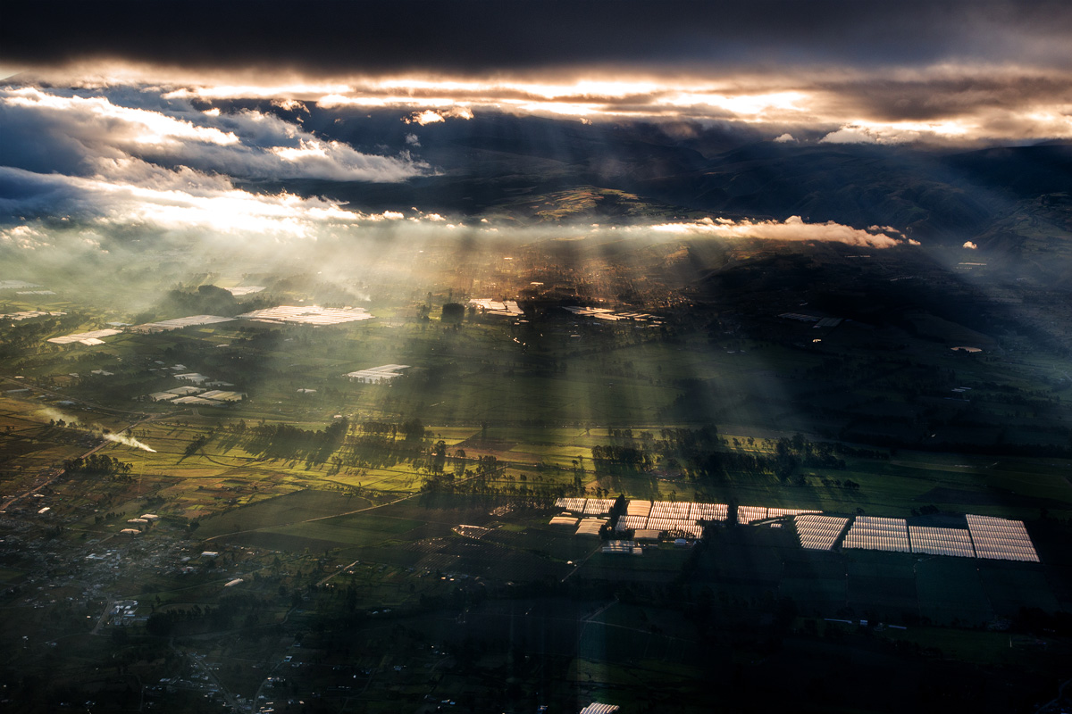 LIght rays over Ecuador
