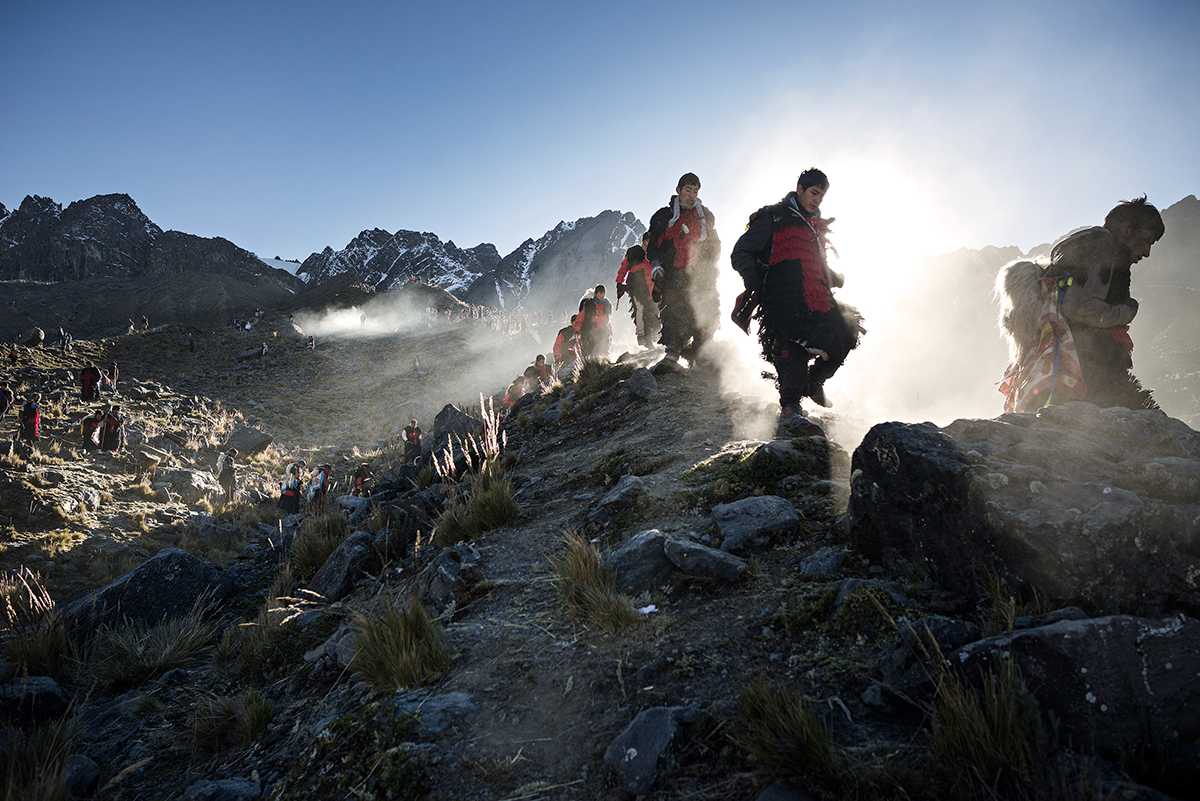 The descent from the Sacred Glacier.