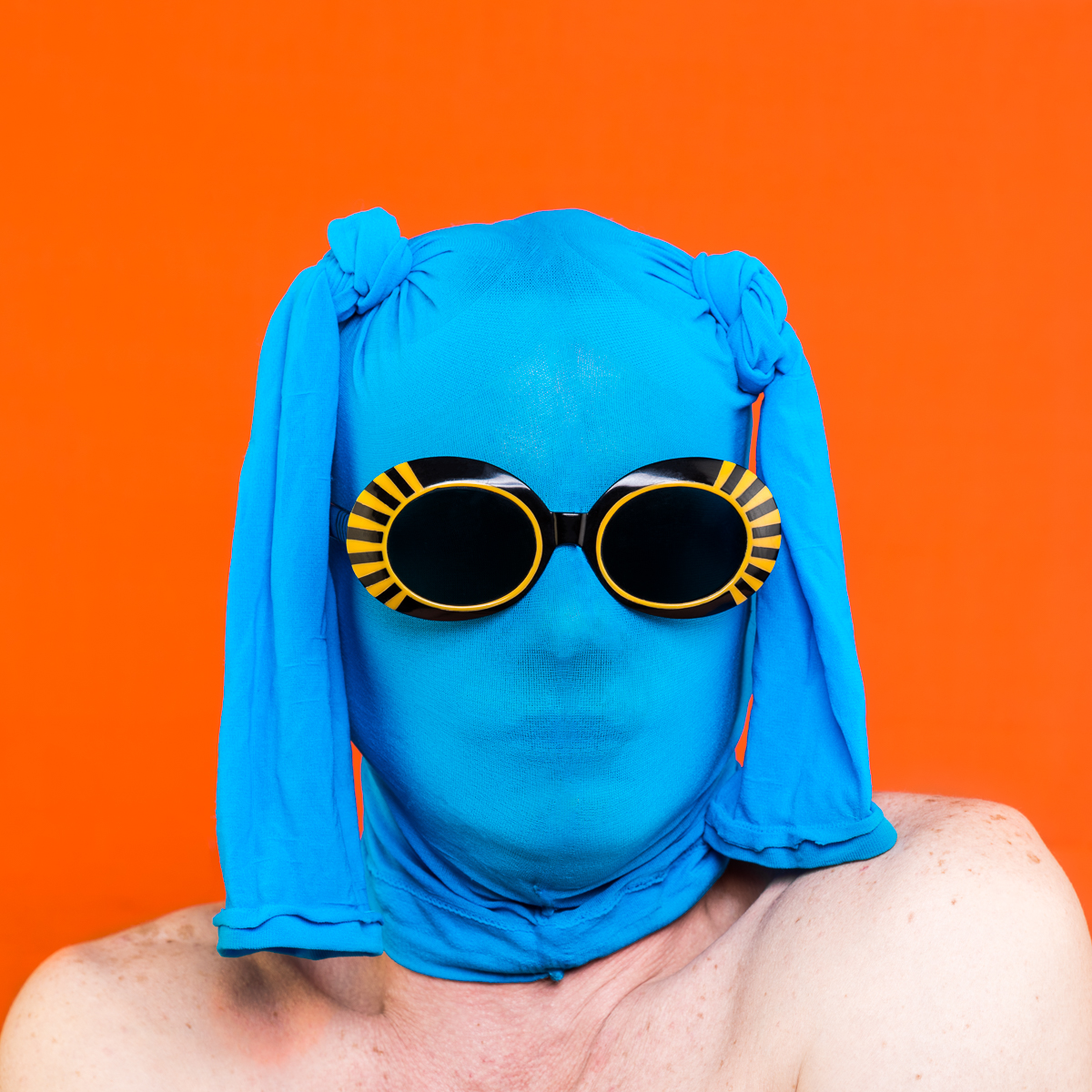 Blue self-portrait