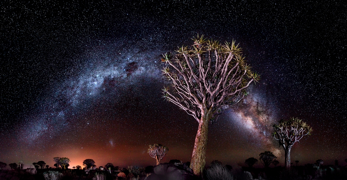 The midnight in Namibia