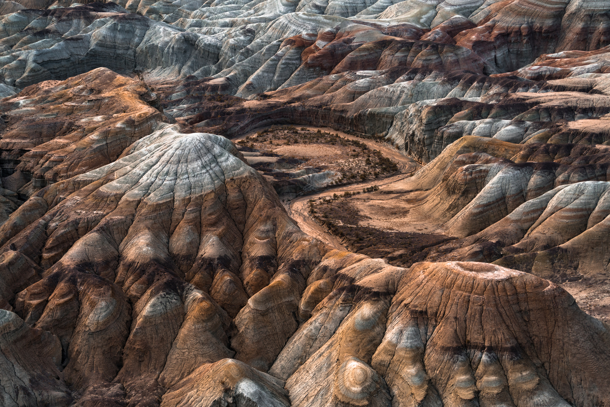 Colored mountains