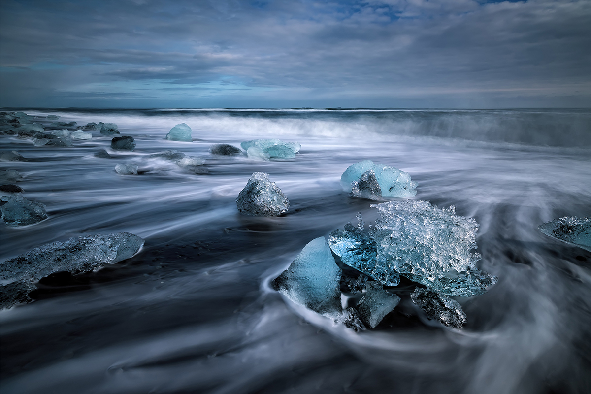 Blue Diamond on the beach