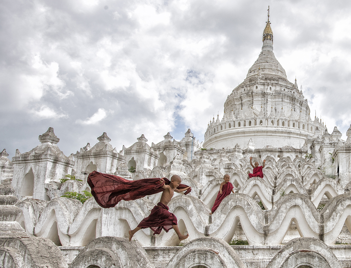 Novice Monks at Play