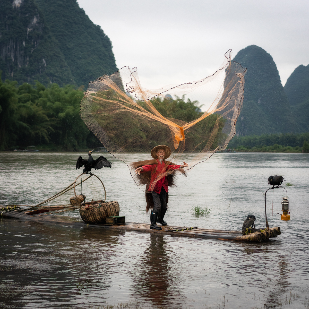 Casting his Net
