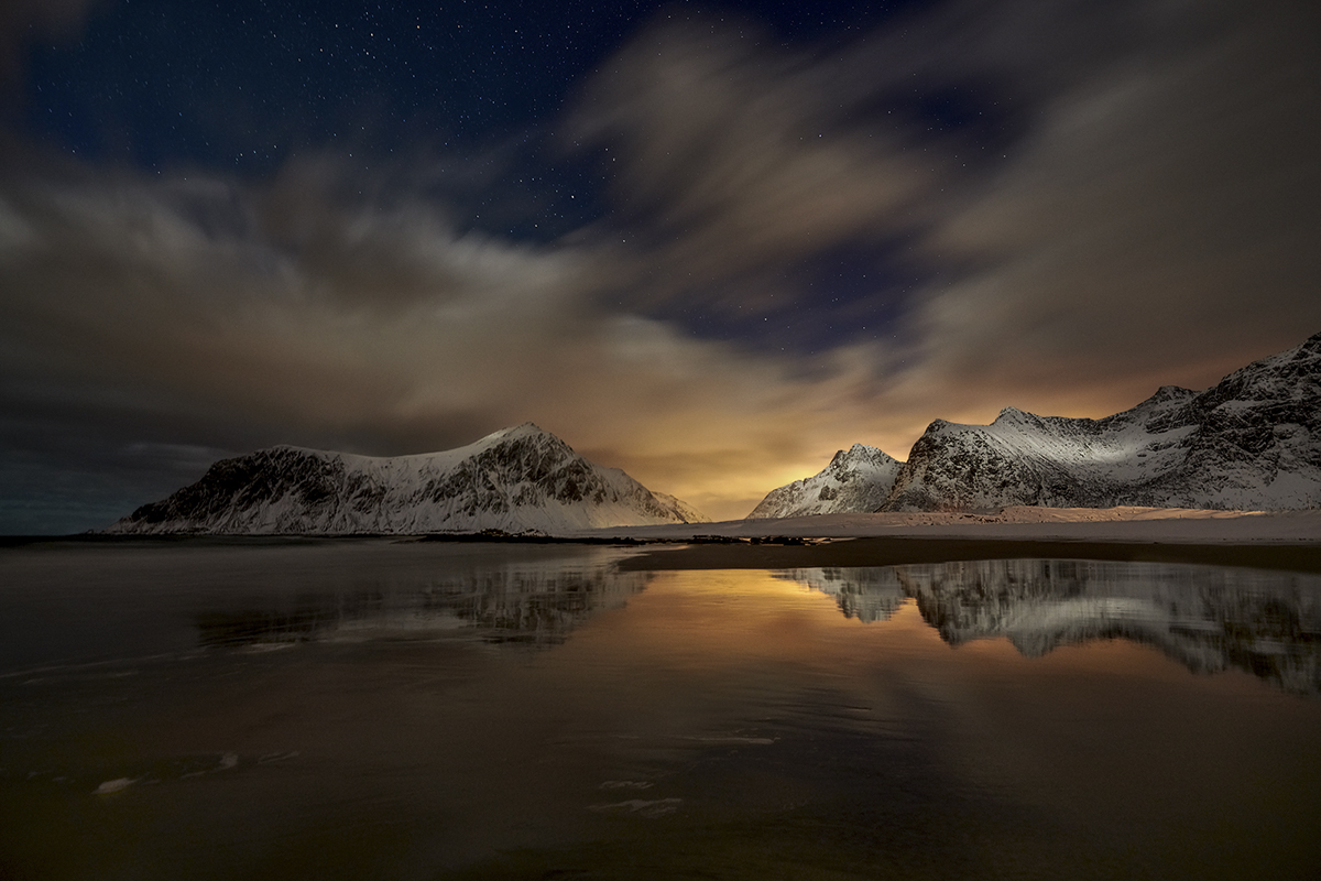 Night on the beach