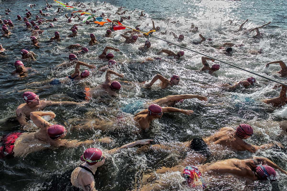 At the start line