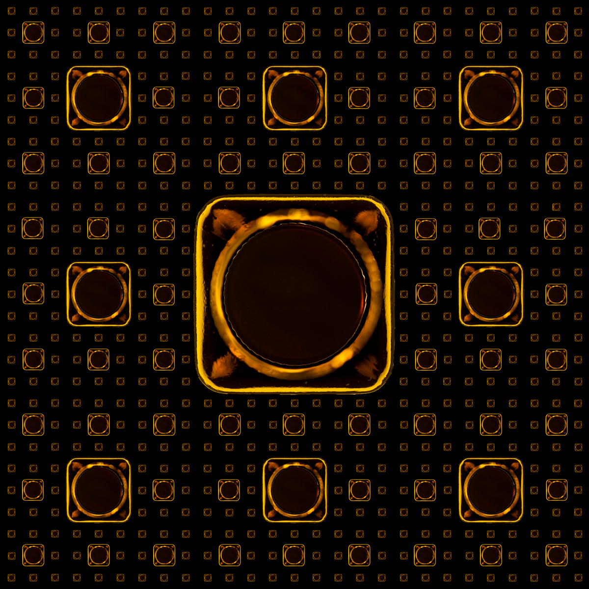 Sierpinski Carpet Fractal & Olive Oil