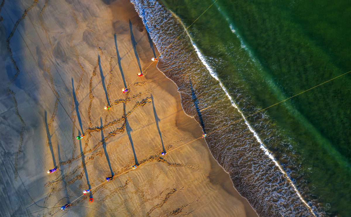 Drag fishing nets