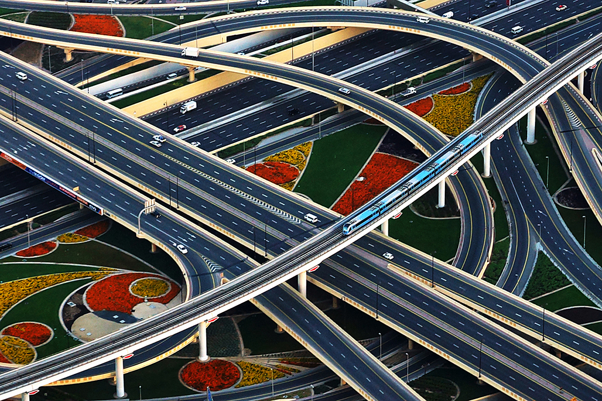 Dubai Downtown Intersection
