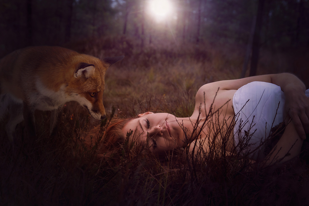 The fox and the woman
