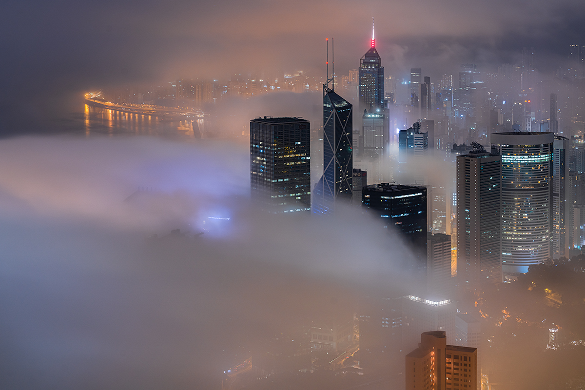 Clouds and skyscrapers