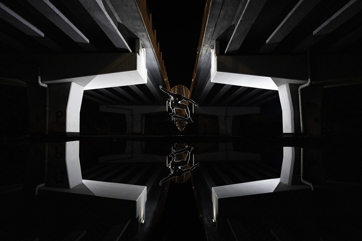 Between pillars