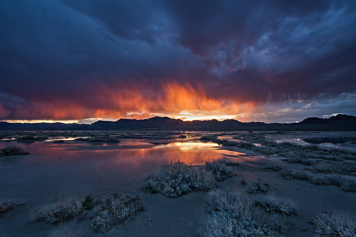 Bonnevile Salt Flats Sunset