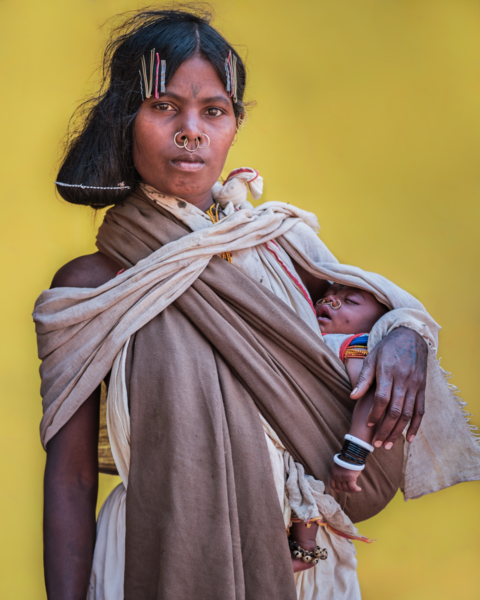 Dongria Kondh Mother and Baby Girl