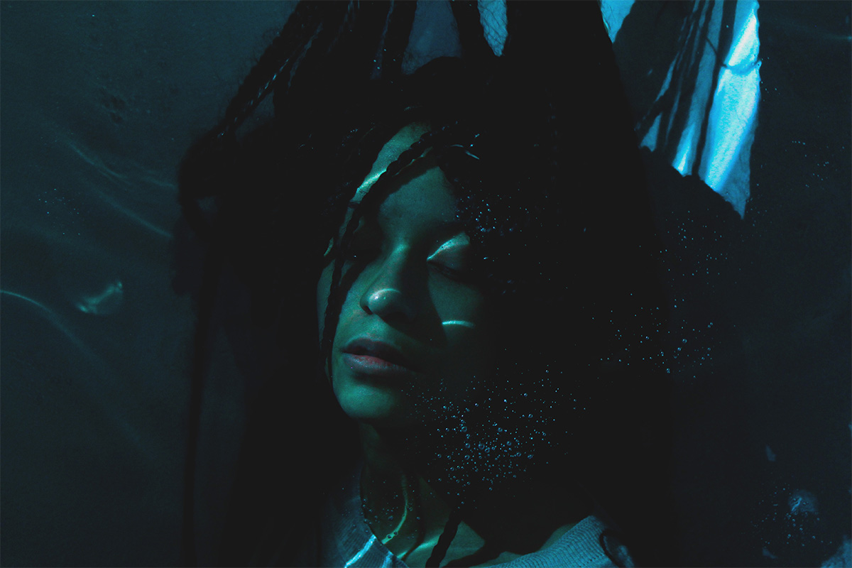 The drowning girl