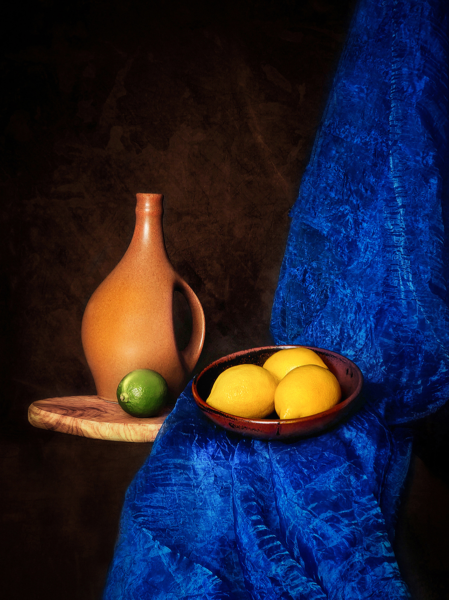 Still life with lemons