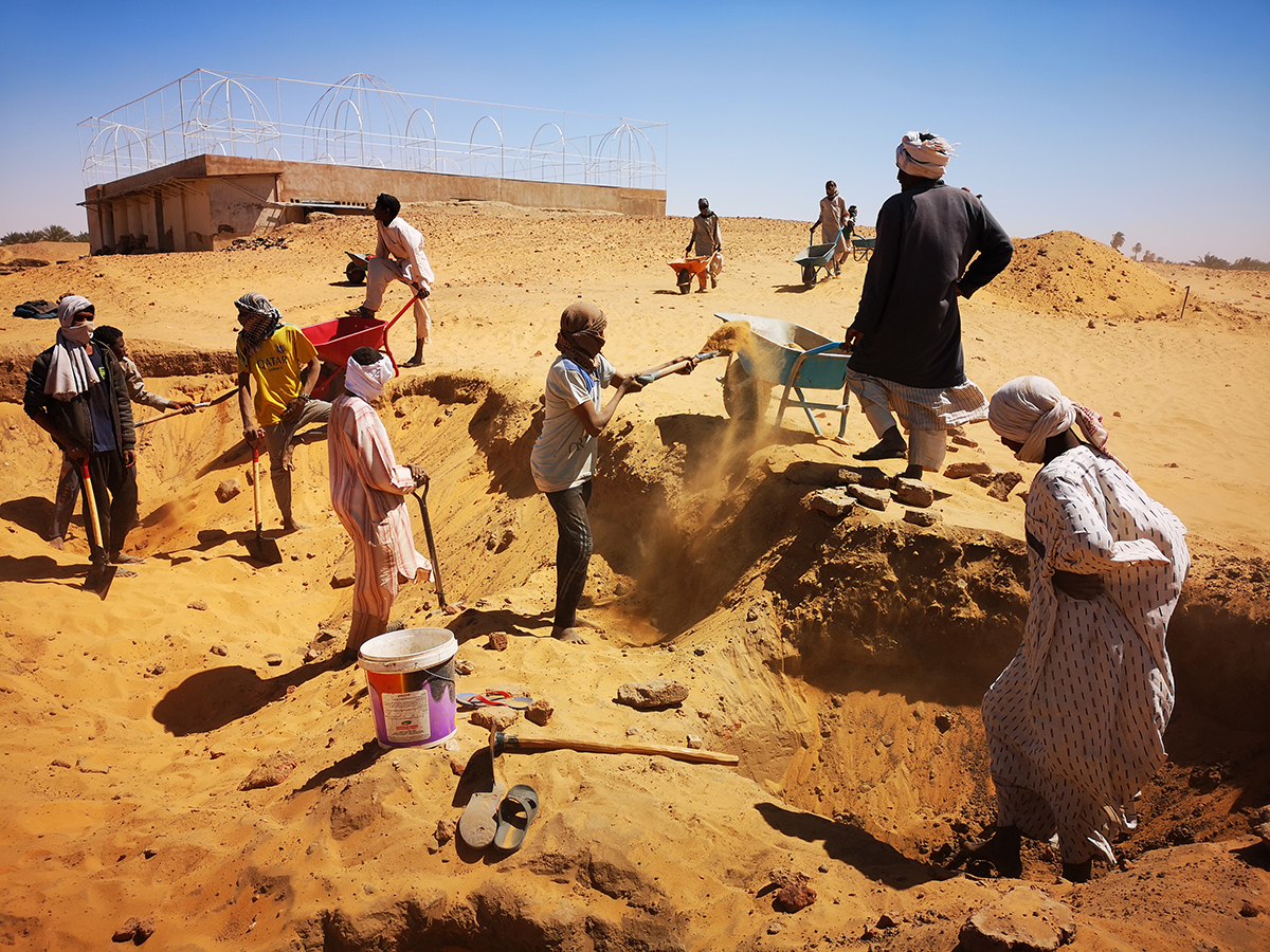 Excavations in the desert