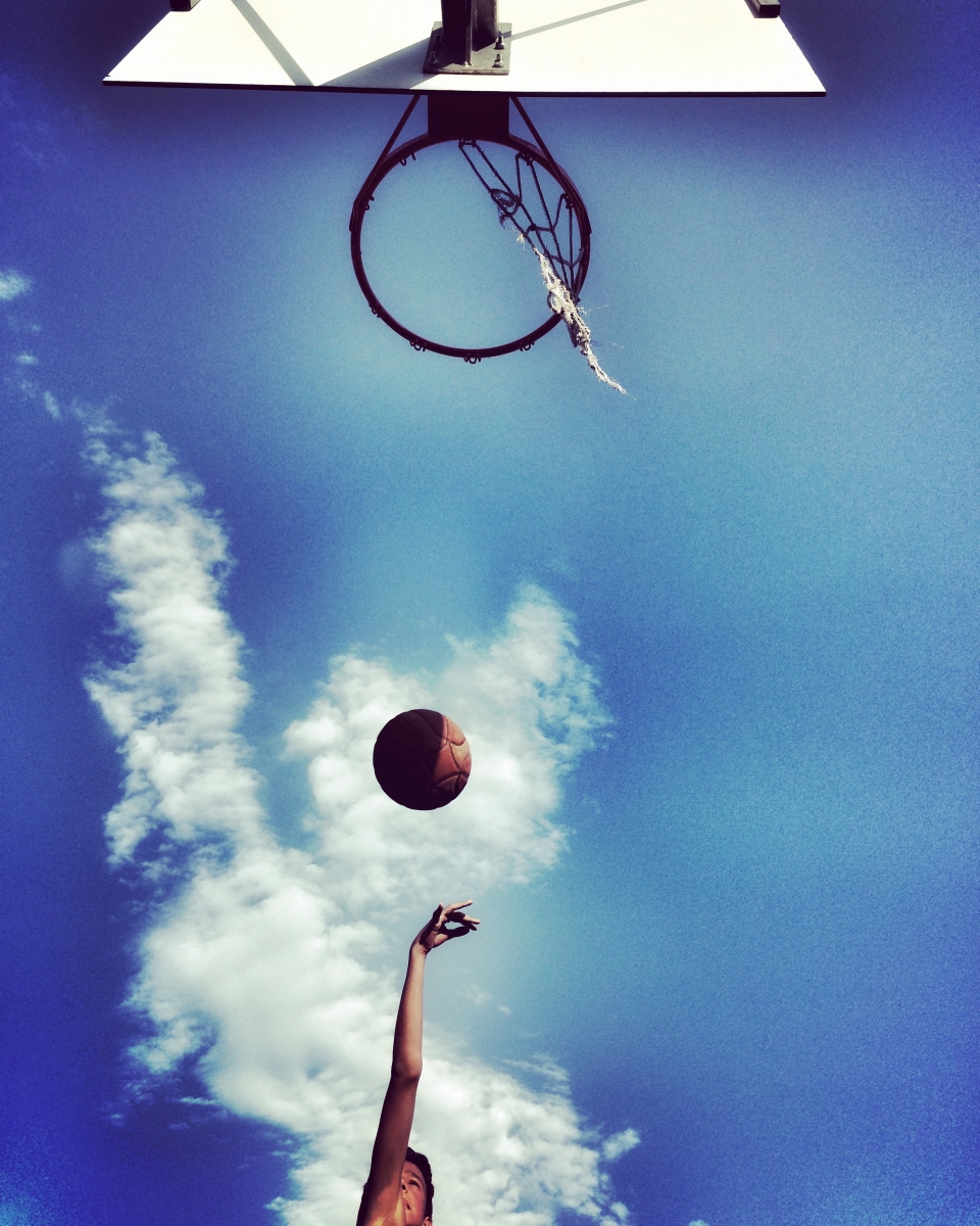 basketball to the sky