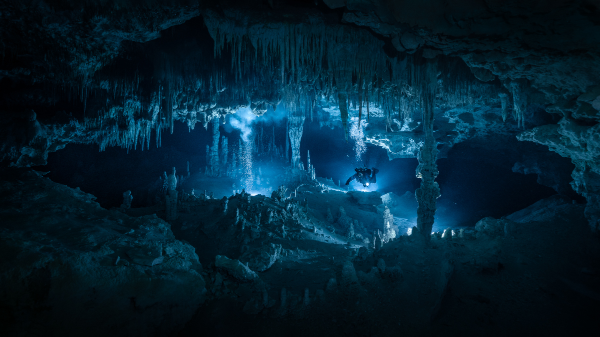 Blue cave eye