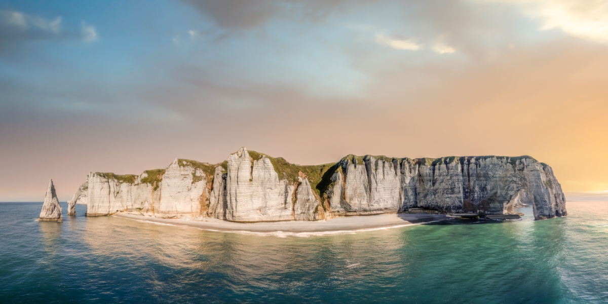Etretat, la falaise Aval