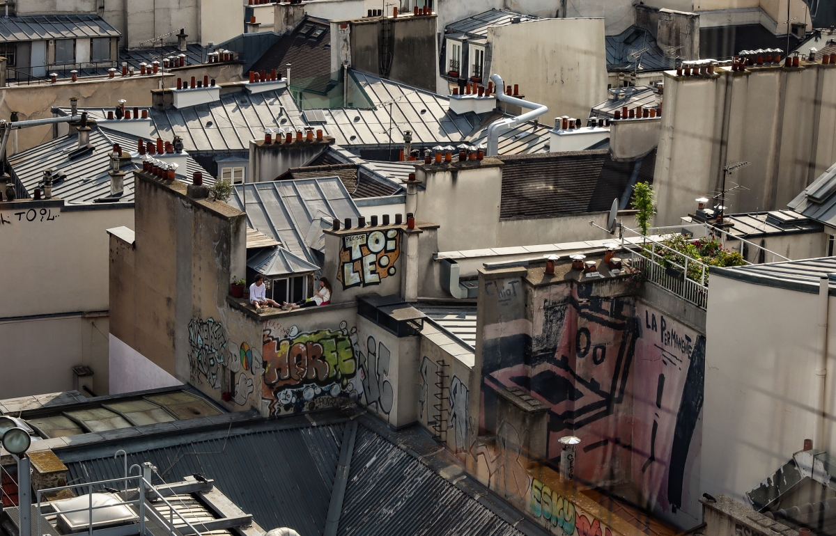 on the roofs