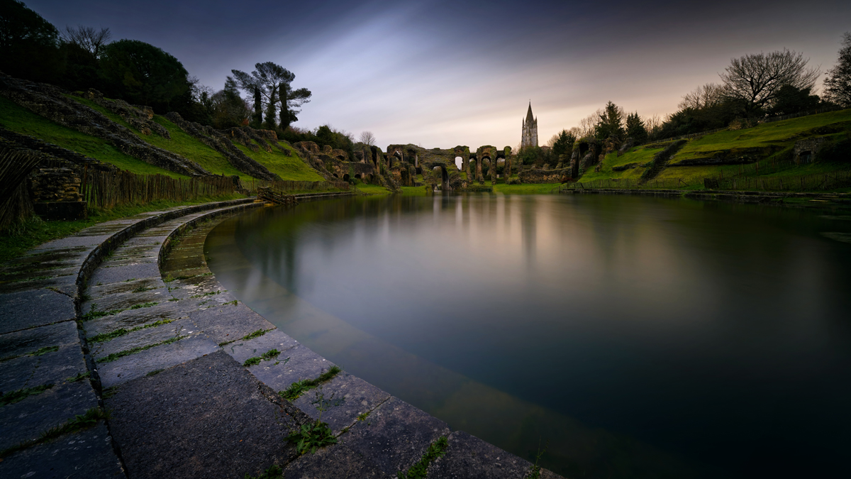 floods in the old Roman amphitheater