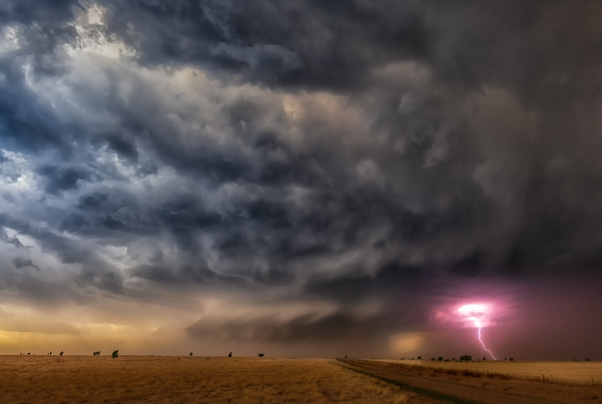 A tornado in western Texas