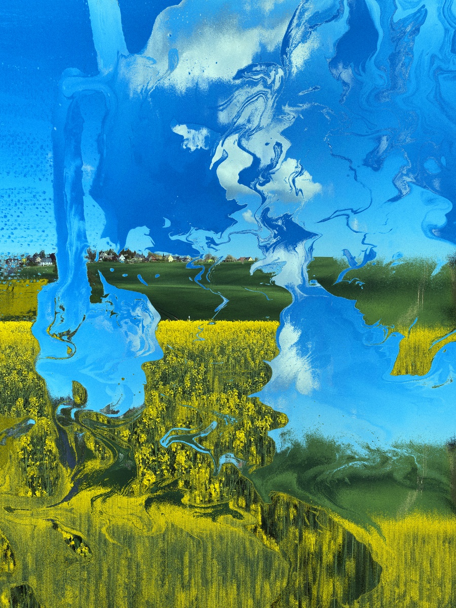 Rapeseed field near Seifersdorf