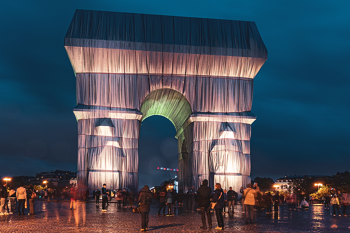 Arc de Triomphe wrapped