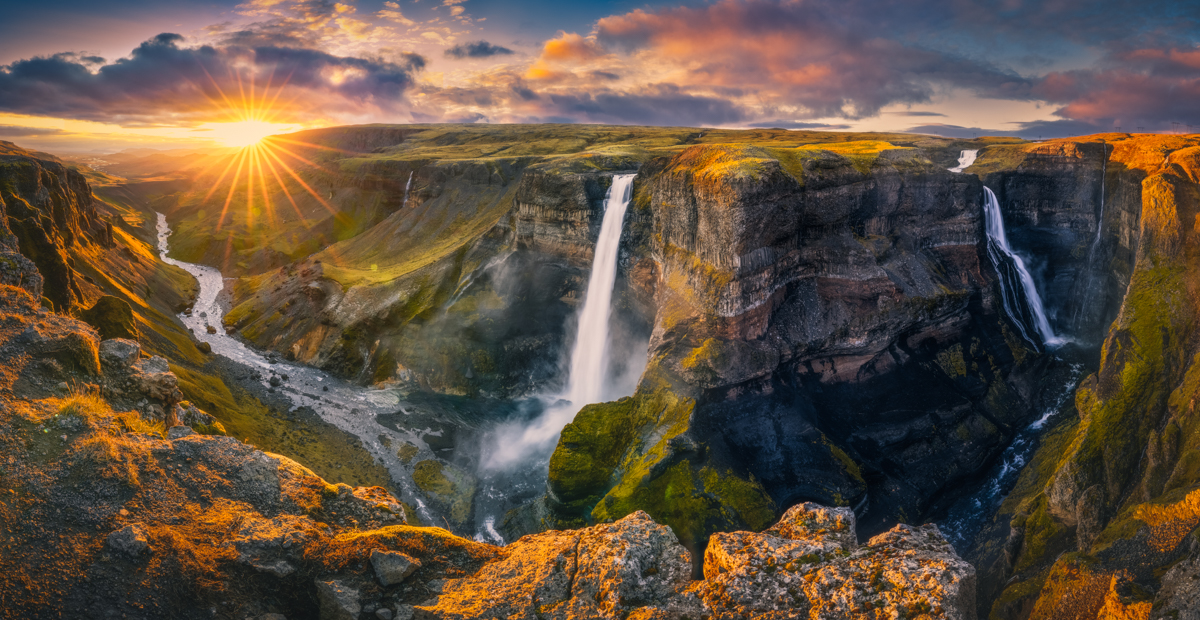 Canyon sunset