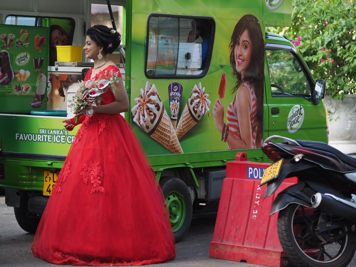 An (unexpected) bride in red