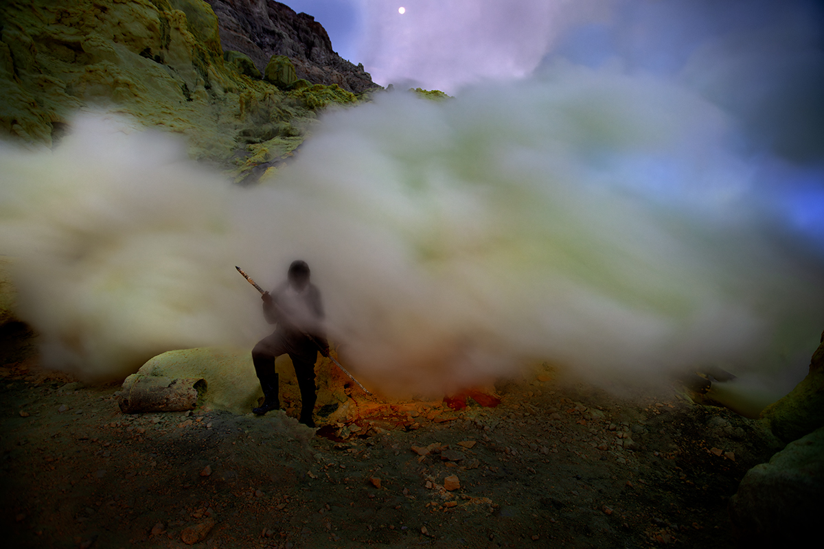 The Sulfur Miners of Kawah Ijen Crater