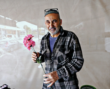 The flower man