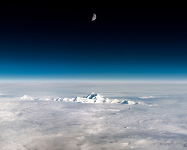 Moon over Alaska
