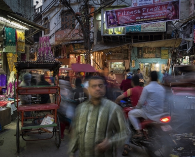 Busy street in Old Delhi