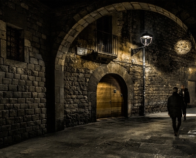 Entrada la noche
