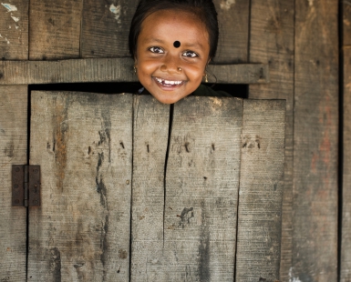 Purity sparks through smile