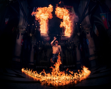 Fire smiley