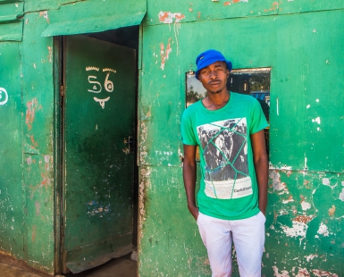 Man with a Blue Hat