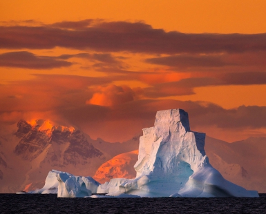 Sunset of Antarctica