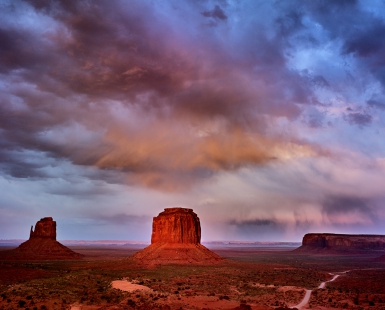 Storm over Monument Valley