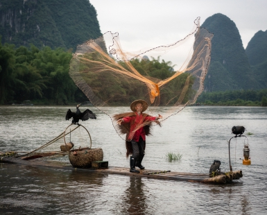 Casting his Net