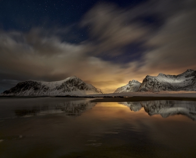 Night on the beach