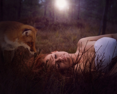 The fox and the woman