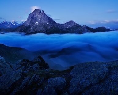 Silent night above the clouds.