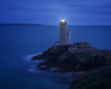 light in the cold night