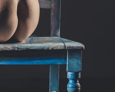 Blue chair figure study #3