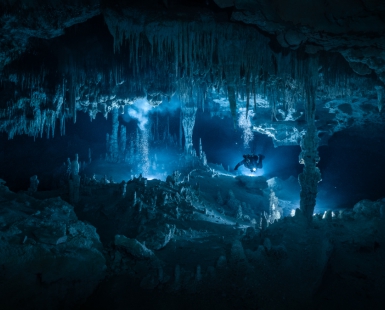 Blue cave eye