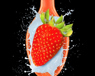 Strawberry Milk Splash