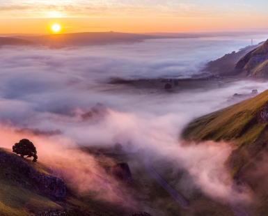 Peak District Rolling Fog at Sunrise